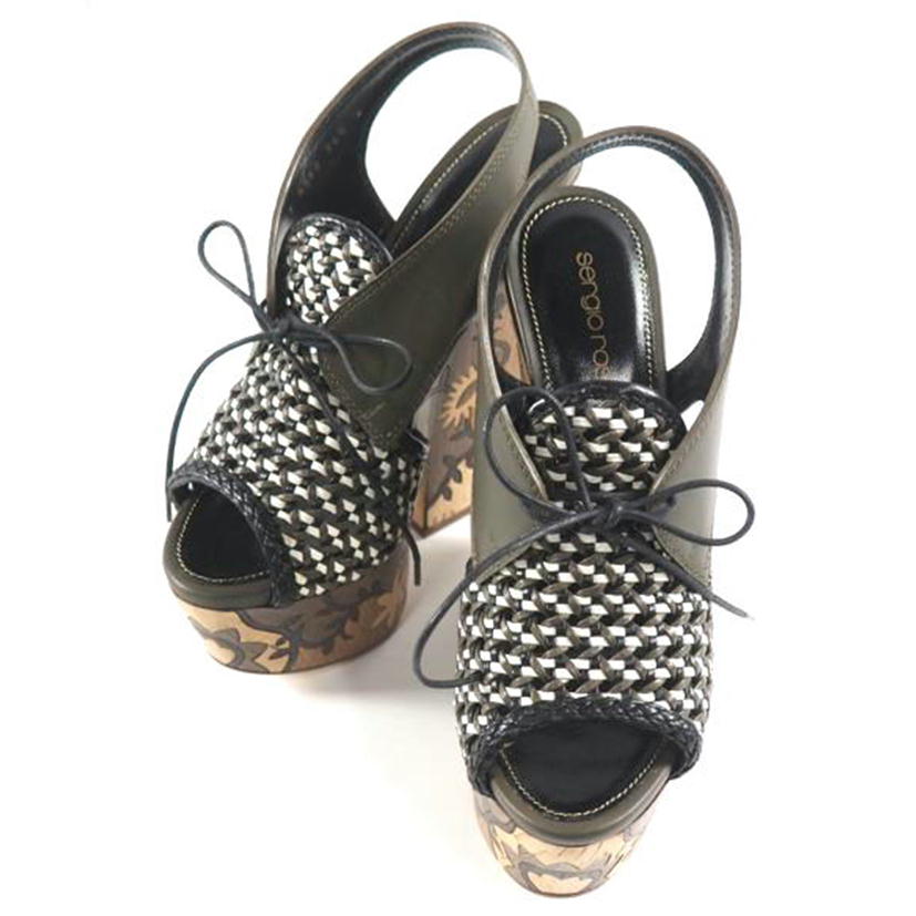 Sergio rossi セルジオロッシ/ウッドソール サンダル//SAランク/79