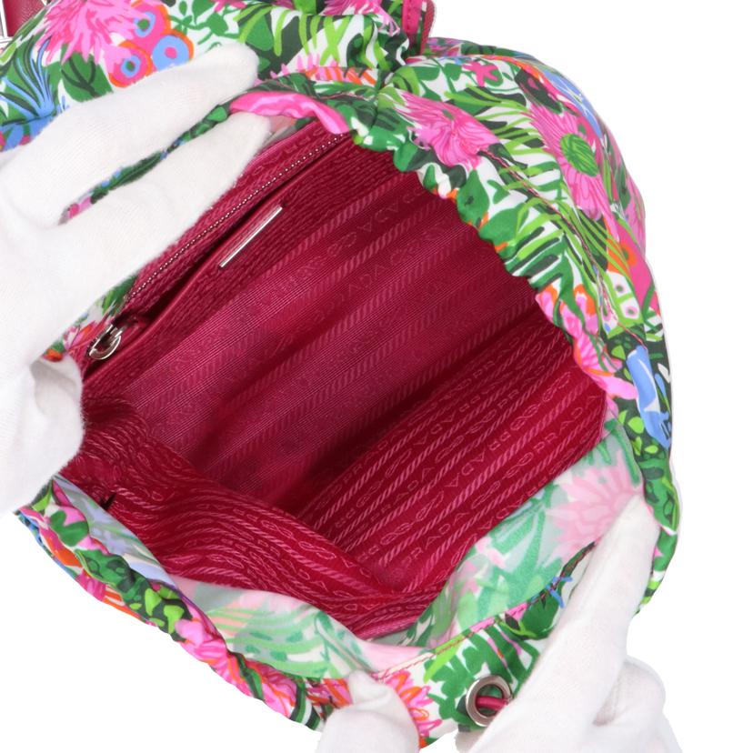 PRADA プラダ/ボタニカルバックパック/BZ0025//Aランク/91