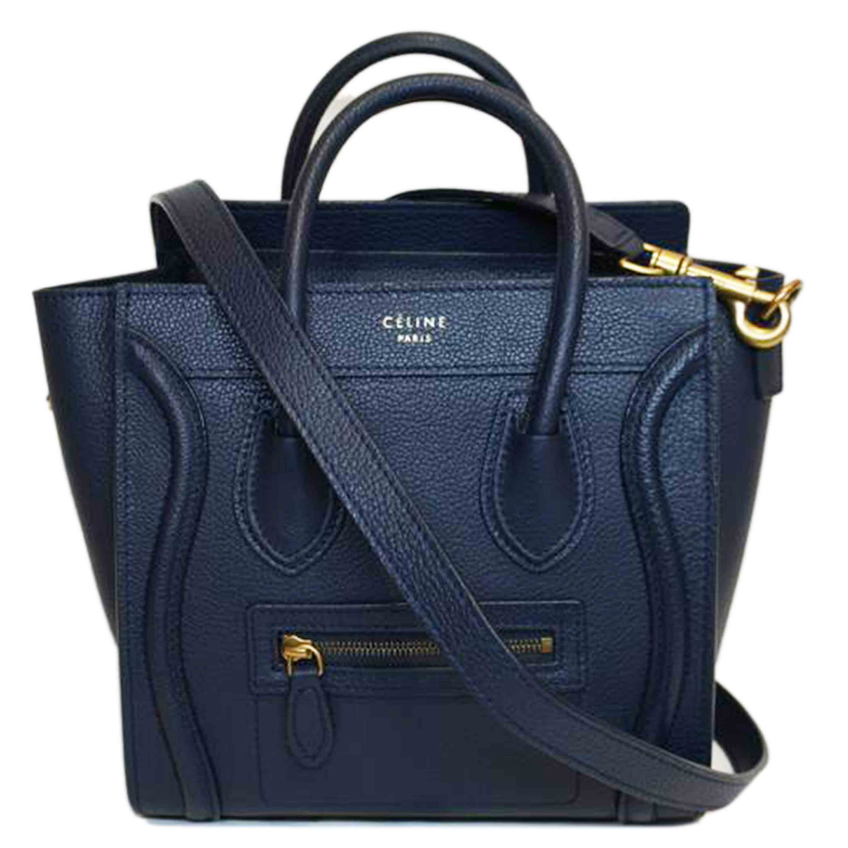 CELINE セリーヌ/ラゲージナノショッパー/ネイビー//Aランク/92