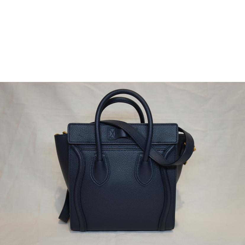 CELINE セリーヌ/ラゲージナノショッパー/ネイビー//Aランク/92