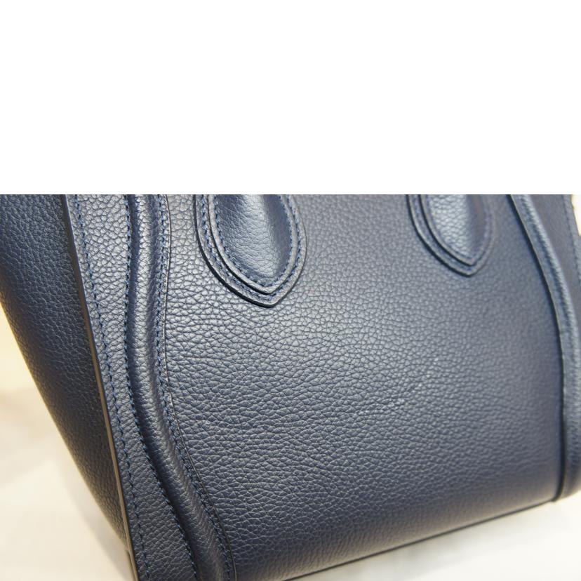 CELINE セリーヌ/ラゲージナノショッパー/ネイビー//Aランク/92