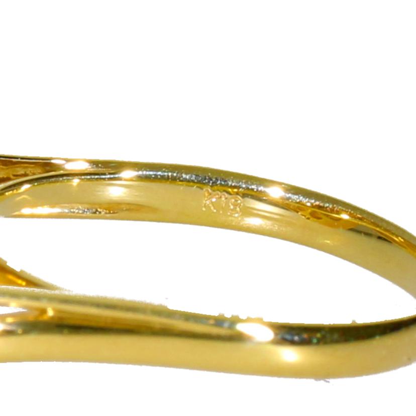 K18ゴールデンパールダイヤリングD0.08ct //ABランク/05