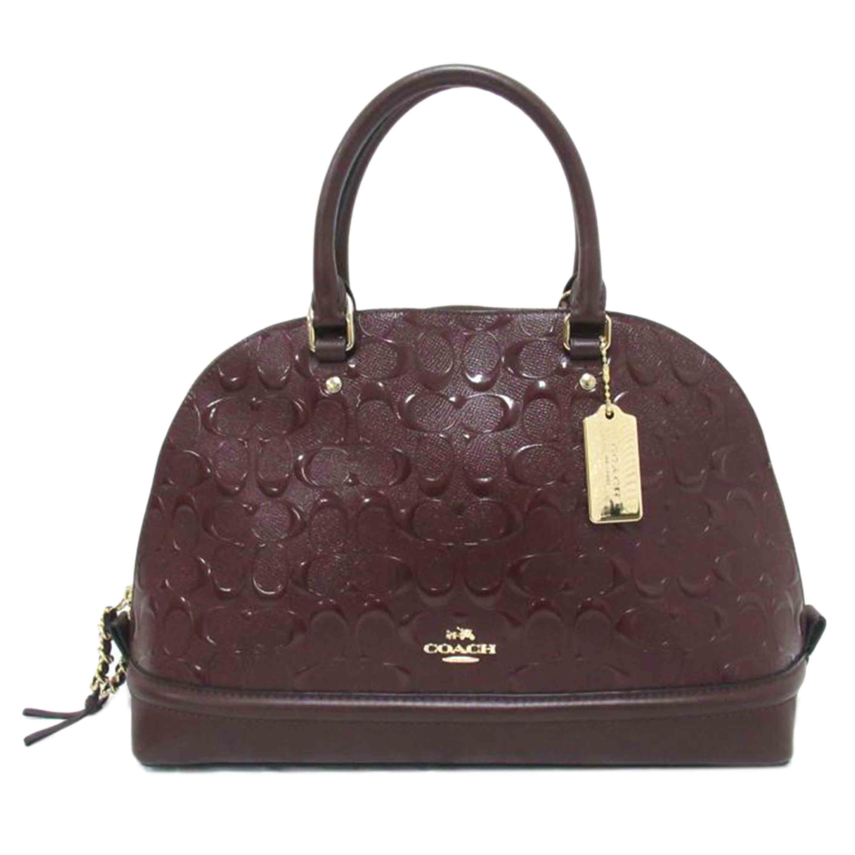 COACH/ハンドバッグ/パテントレザー/F55449//G16**/Aランク/63