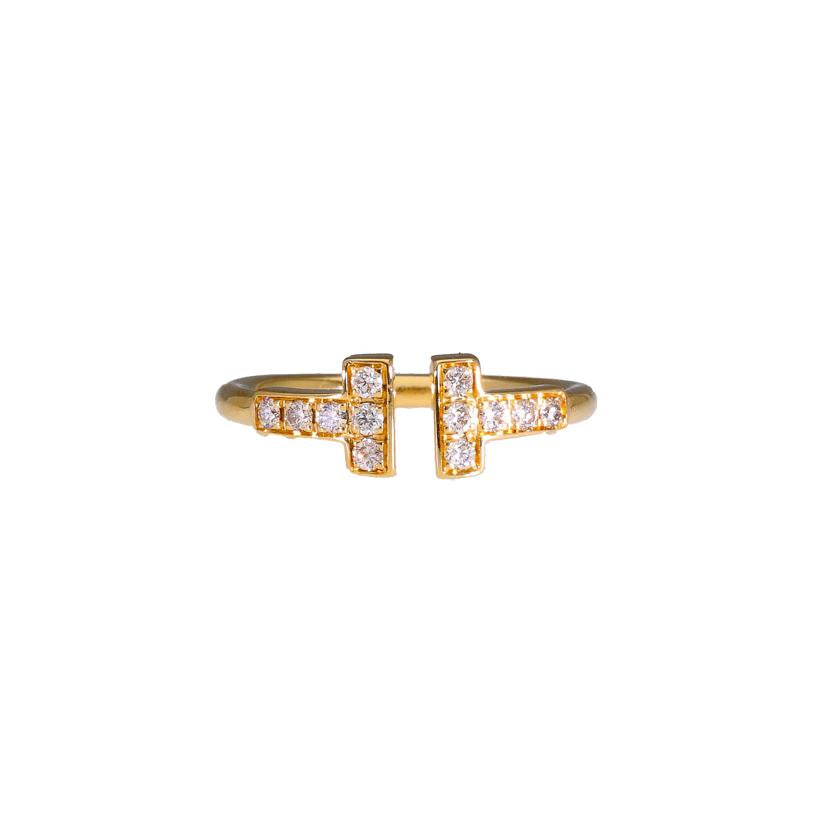 TIFFANY&Co./750/Tワイヤーダイヤリング/2.4g//Aランク/77