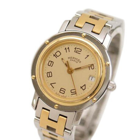 HERMES エルメス/クリッパー/アイボリー文字盤/クォーツ/CL4.220//941***/ABランク/69