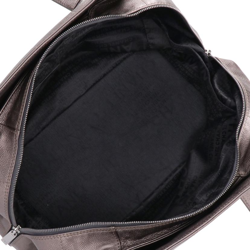 CHANEL シャネル/チョコバーキャビアスキンハンド/メタリックグレーSV金具//Aランク/75