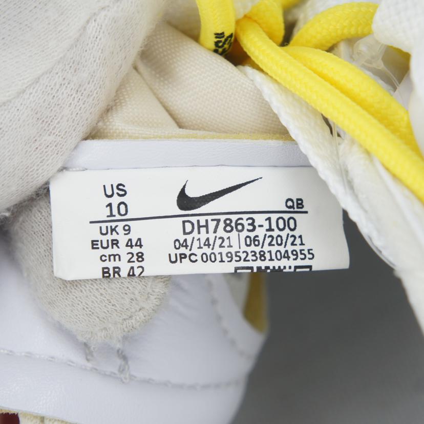 NIKE ナイキ/OFF-WHITE×NIKE BLAZER LOW '77 UNIVERSITY RED/DH7863-100//Sランク/05