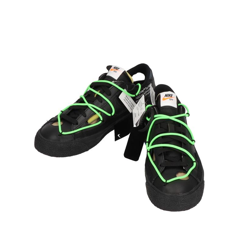 NIKE ナイキ/OFF-WHITE×NIKE BLAZER LOW '77 BLACK AND ELECTRO GREEN/DH7863-001//Sランク/05