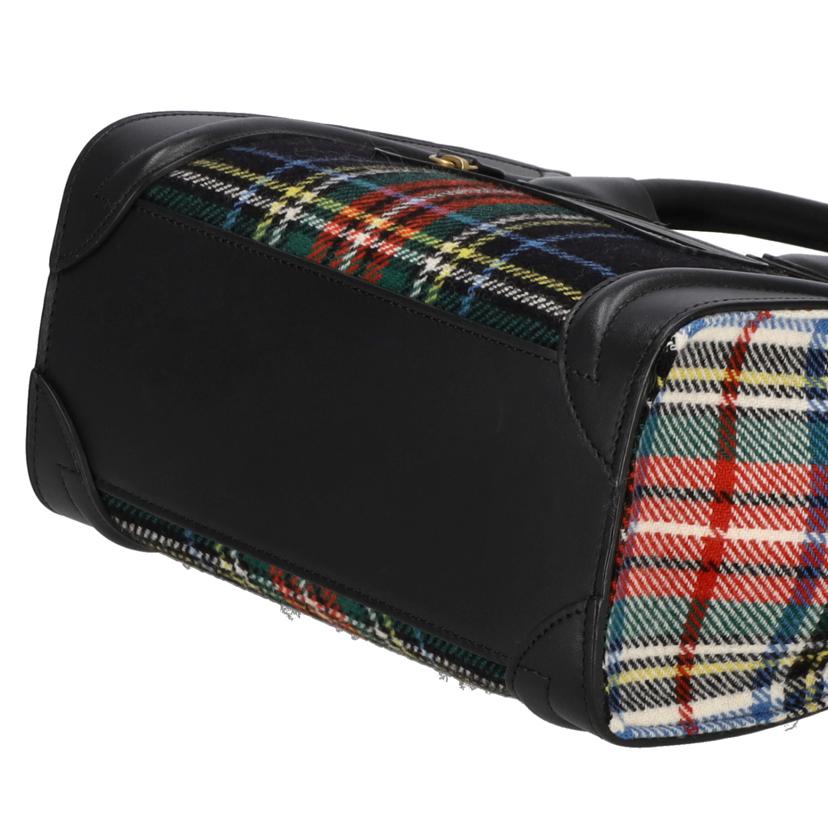 CELINE/ラゲージナノショッパー/タータンフェルト/168242AUV//Aランク/85