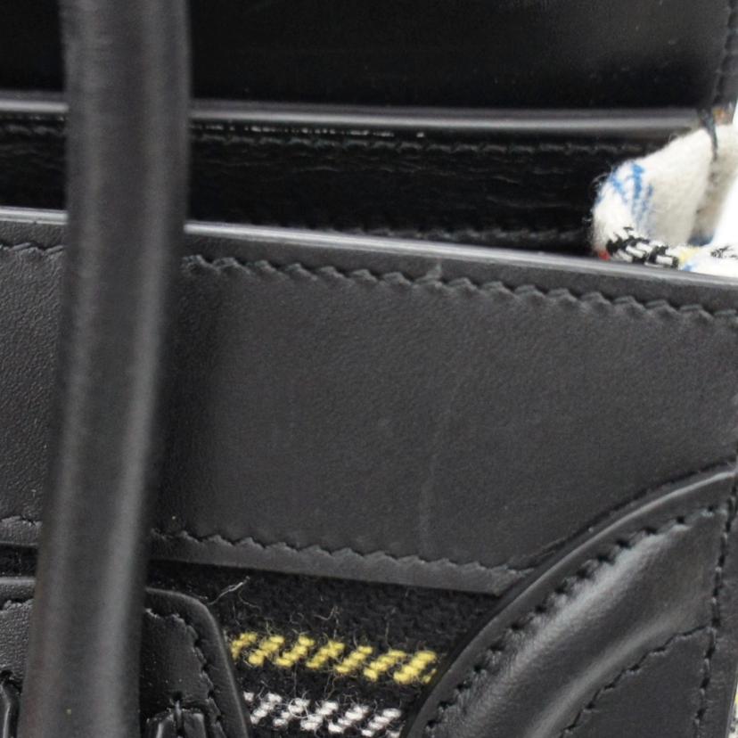 CELINE/ラゲージナノショッパー/タータンフェルト/168242AUV//Aランク/85