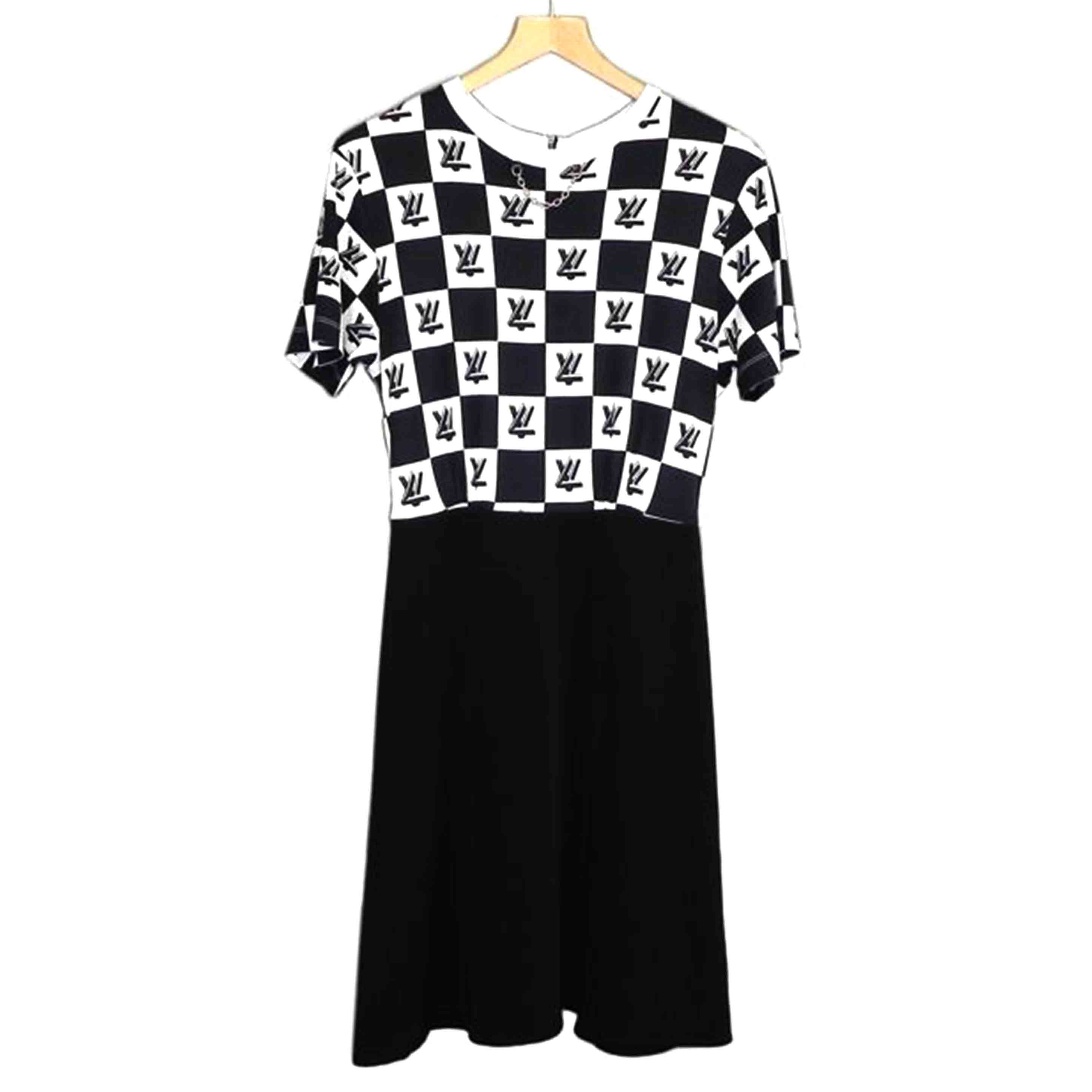 LOUIS VUITTON ルイ・ヴィトン/チェッカーLVロゴチェーンワンピース/1A42X9//CA3****/ABランク/81