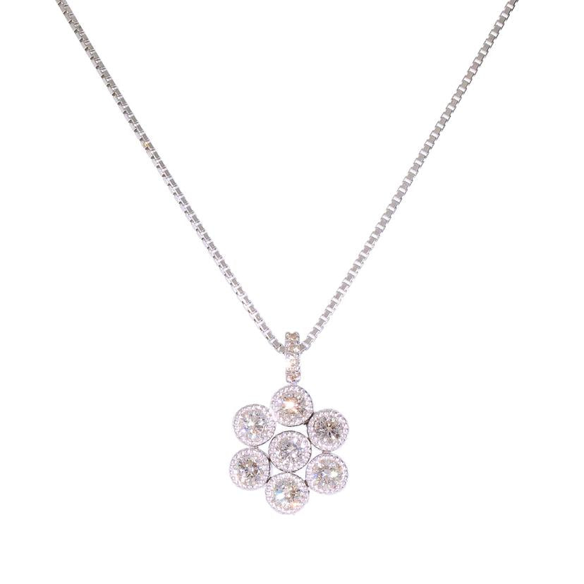 K18WGダイヤネックレス0.5ct//ABランク/05