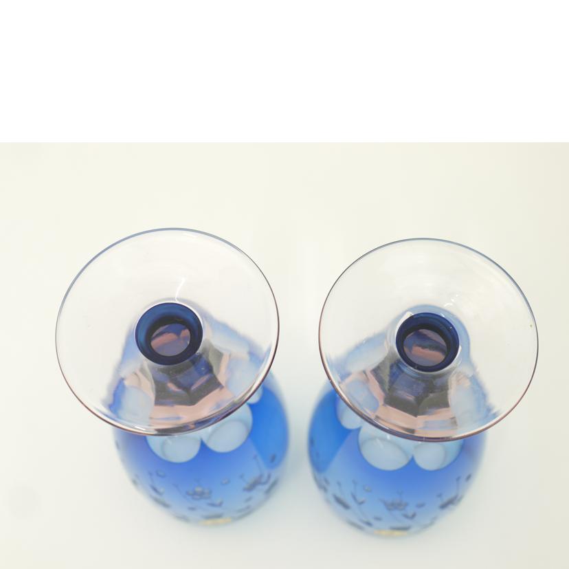 彩鳳/彩鳳 江戸切子 足付ビールハイペア/M-64-2BP//SAランク/69