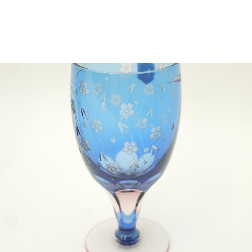 彩鳳/彩鳳 江戸切子 足付ビールハイペア/M-64-2BP//SAランク/69