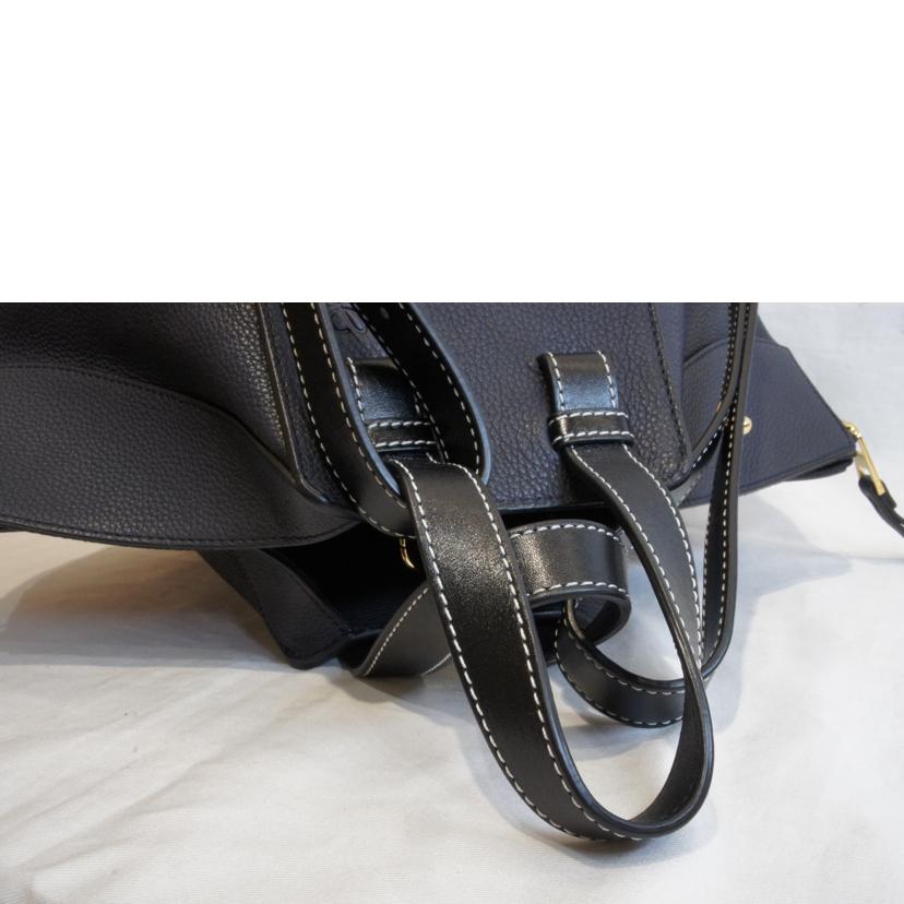 LOEWE ロエベ/ハンモックスモール/グレインカーフ/ネイビーカラーGD金具//Aランク/92