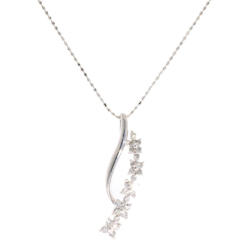 K18WGダイヤネックレス0.3ct//Aランク/06