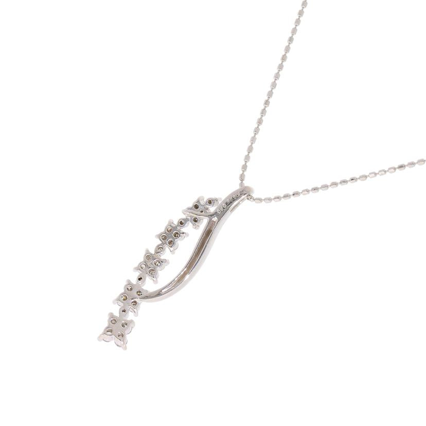 K18WGダイヤネックレス0.3ct//Aランク/06