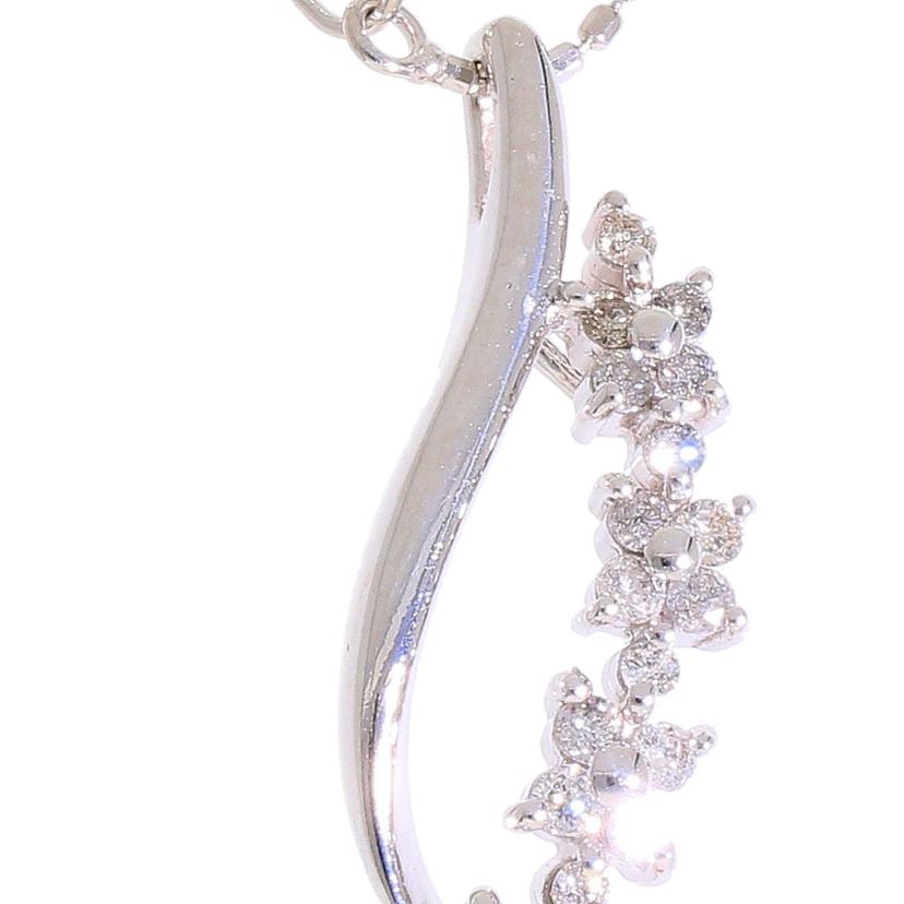 K18WGダイヤネックレス0.3ct//Aランク/06
