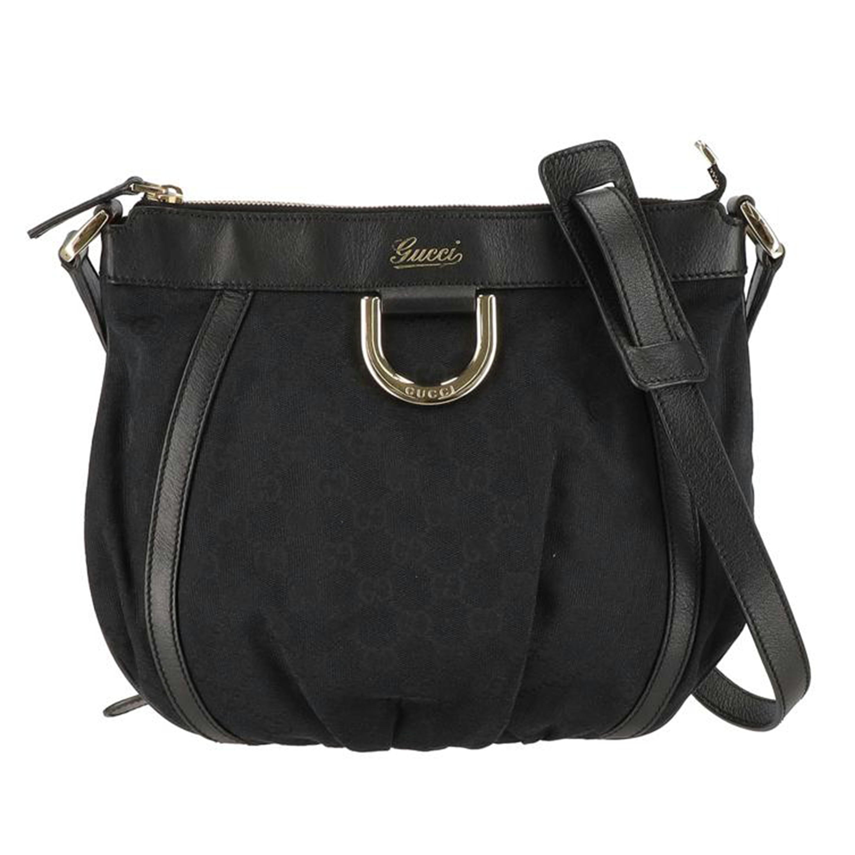 GUCCI グッチ/GGキャンバスショルダー/ブラック/203257//020**/ABランク/78