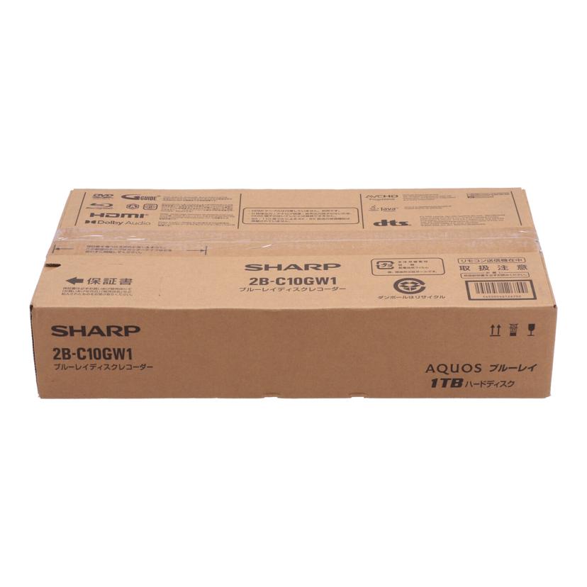 SHARP シャープ /BDレコーダー/AQUOSブルーレイ未使用/2B-C10GW1//4168918/Sランク/05