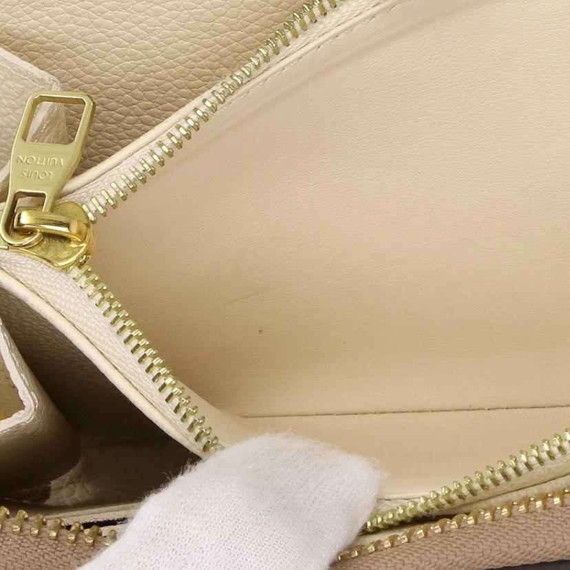LOUIS VUITTON ルイヴィトン/ジッピーウォレット/アンプラントレザー/クレーム×ボアドローズ/M80116//RFI*/ABランク/91