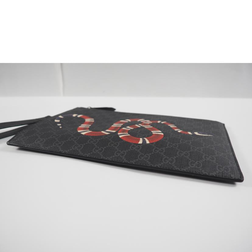 GUCCI グッチ/GGスプリーム/キングスネークプリント/クラッチバッグ/473904//496***/Aランク/79