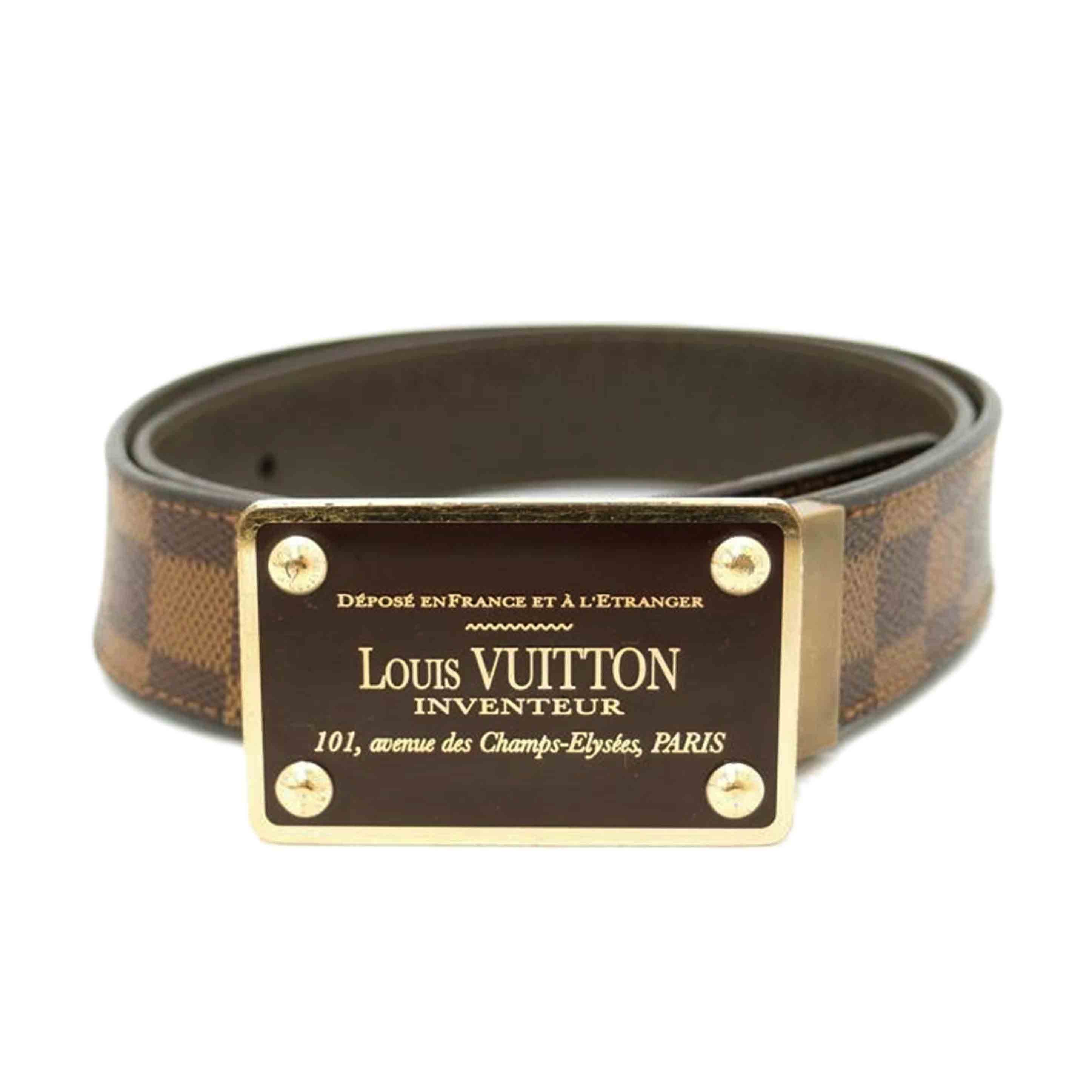 LOUIS VUITTON ルイヴィトン/◇サンチュール・アンヴァントゥール/ダミエ・エベヌ/W90/M9677U//CA3***/ABランク/69