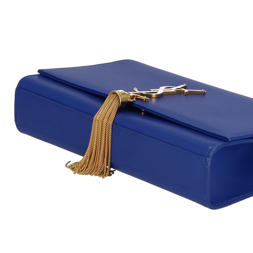 SAINT LAURENT サンローラン/ケイトタッセル/ミディアムチェーンショルダーバッグ/ブルー/354119//C15**/Aランク/18