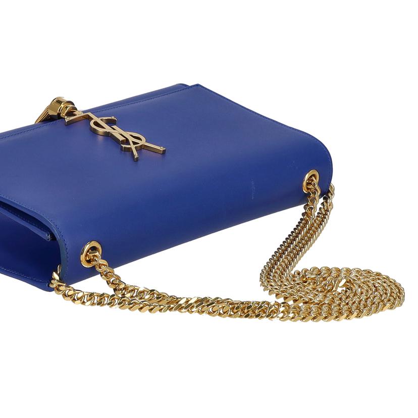 SAINT LAURENT サンローラン/ケイトタッセル/ミディアムチェーンショルダーバッグ/ブルー/354119//C15**/Aランク/18