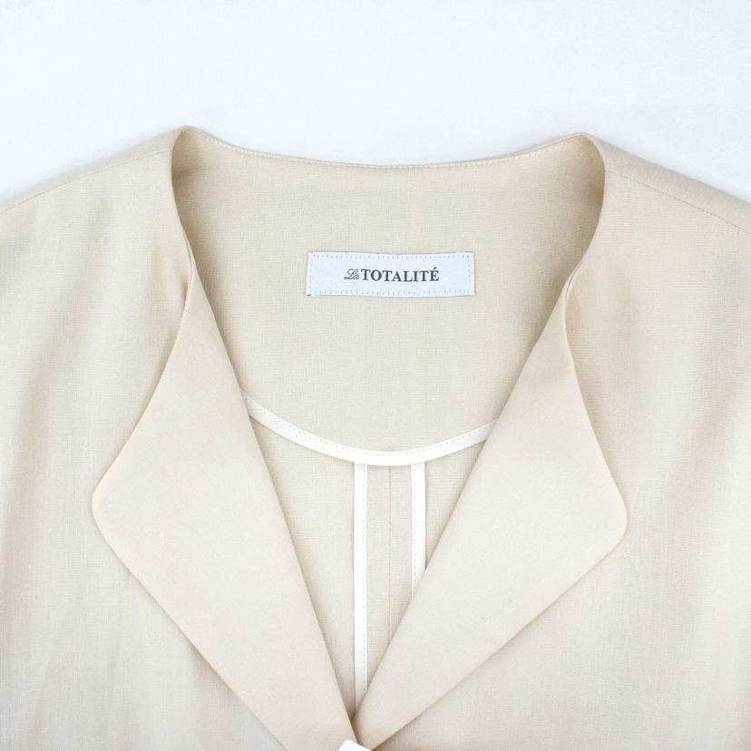 TOTALITE ラトータリテ/TOTALITEリネン混ワンピースコートベージュ//Aランク/78
