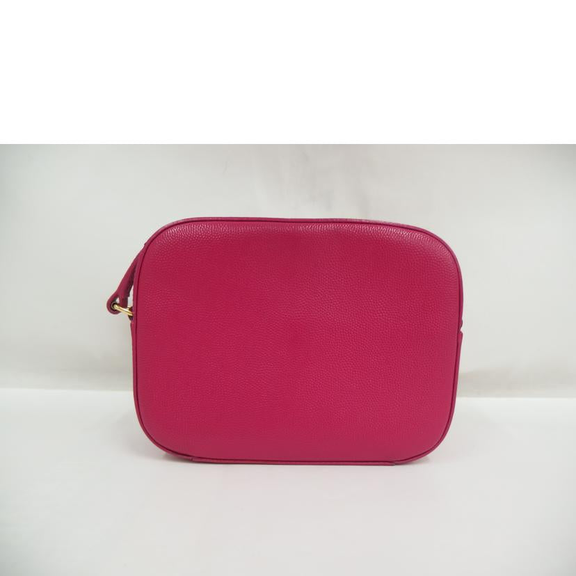 YSL サンローラン/ロゴレザーミニショルダー/ピンク//ABランク/82