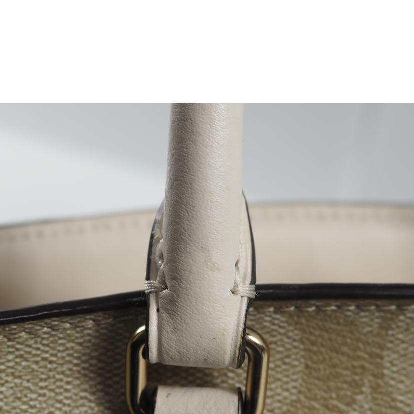 COACH コーチ/2wayバッグ/シグネチャー ミニセージキャリオール/ベージュxホワイト/F29434//ABランク/79