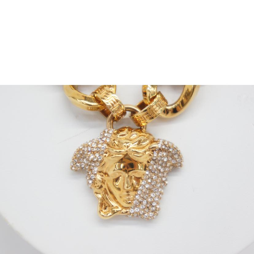 VERSACE ヴェルサーチ/パラッツォディアクリスタルチェーンネックレス/DG18455//Bランク/05