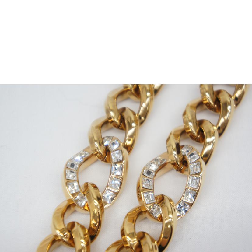 VERSACE ヴェルサーチ/パラッツォディアクリスタルチェーンネックレス/DG18455//Bランク/05