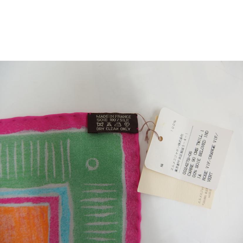 HERMES/カレ90 BELOVED INDIA//Aランク/82