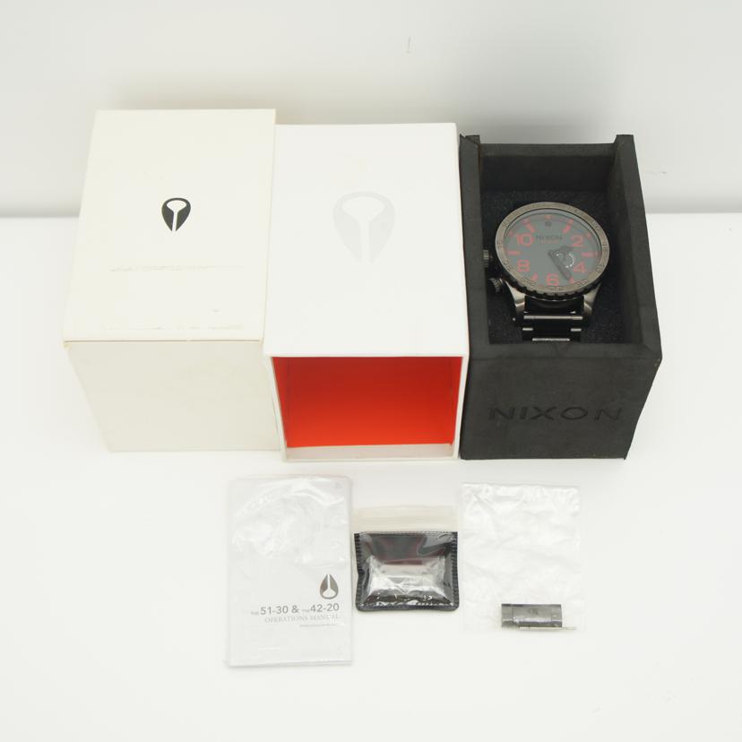 NIXON ニクソン/51-30GUNMETAL/メンズ/クオーツ/A057131//THE*****/Aランク/19