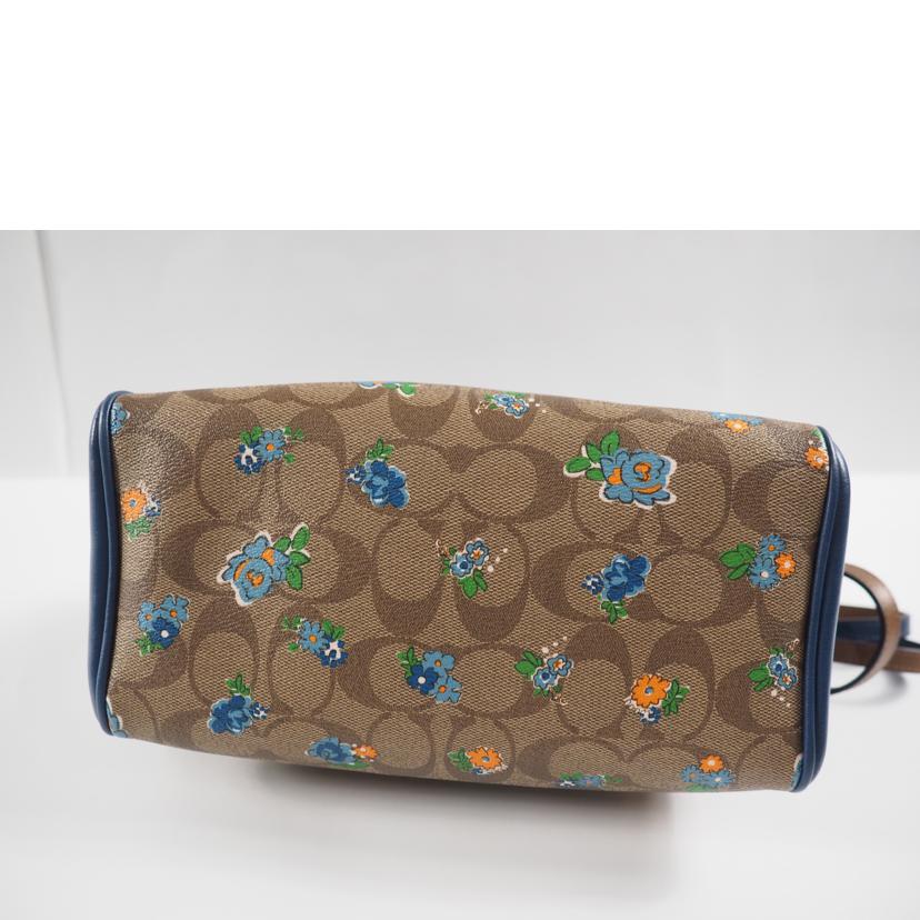 COACH コーチ/2wayミニボストン/シグネチャー ミニベネット フローラルピンク/カーキxブルー/F57534//ABランク/79