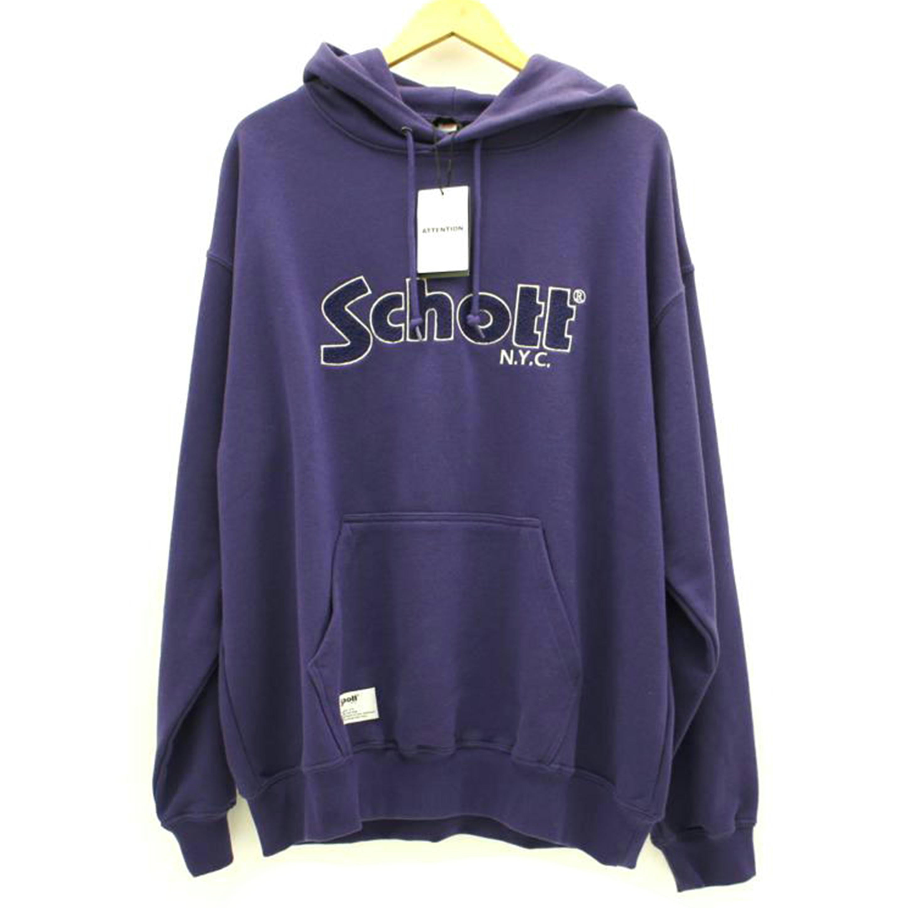 Schott ショット/シニールロゴパーカー/パープル/782-3231001//Aランク/18