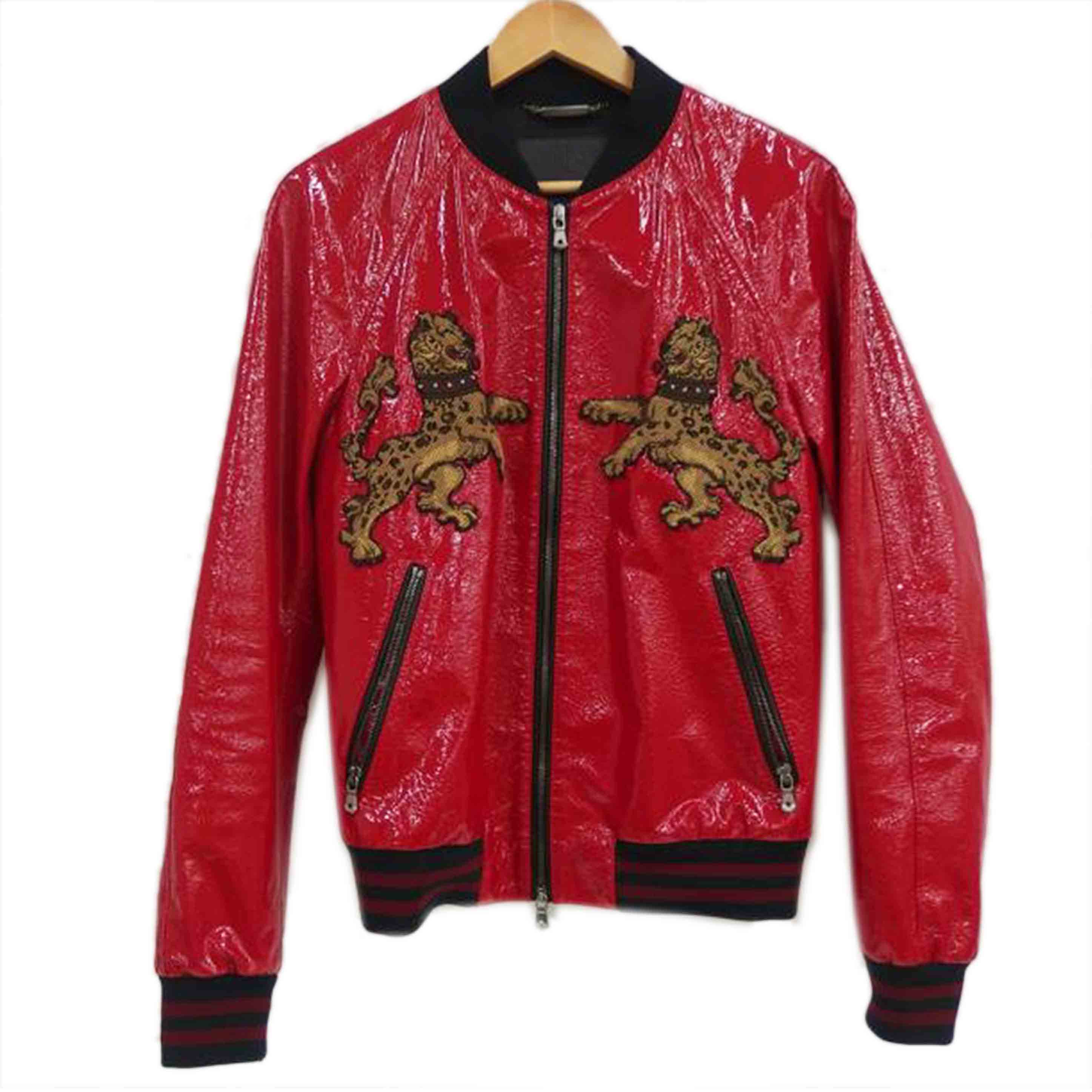 DOLCE&GABBANA ドルチェ&ガッバーナ/D&Gエナメルジャケット/赤//ABランク/82