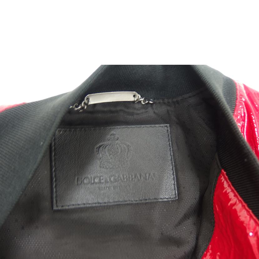 DOLCE&GABBANA ドルチェ&ガッバーナ/D&Gエナメルジャケット/赤//ABランク/82