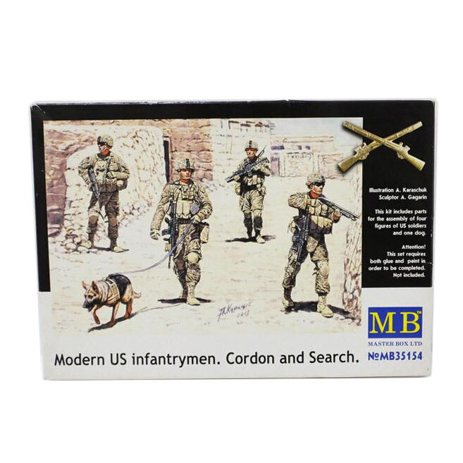 MASTER BOX マスターボックス/1/35 Modern US infantrymen. Cordon and Search./No.MB35154//Aランク/88