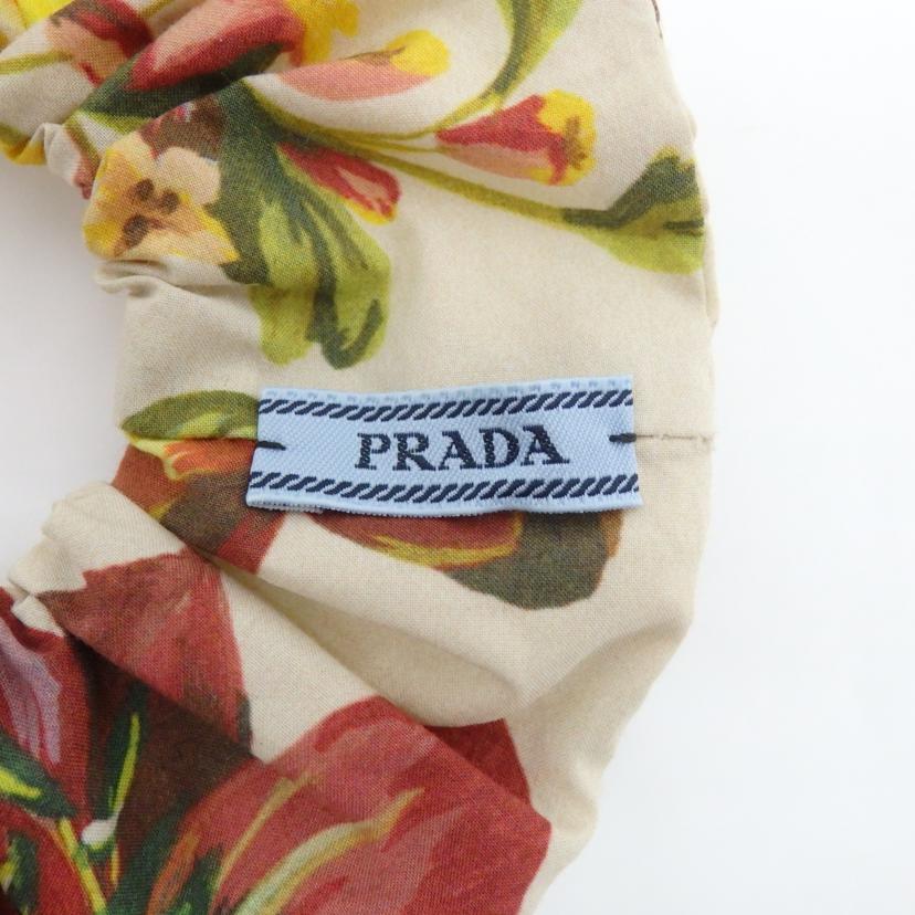 PRADA プラダ/プリントファブリックシュシュ/サンドベージュ/1IF012//Aランク/77
