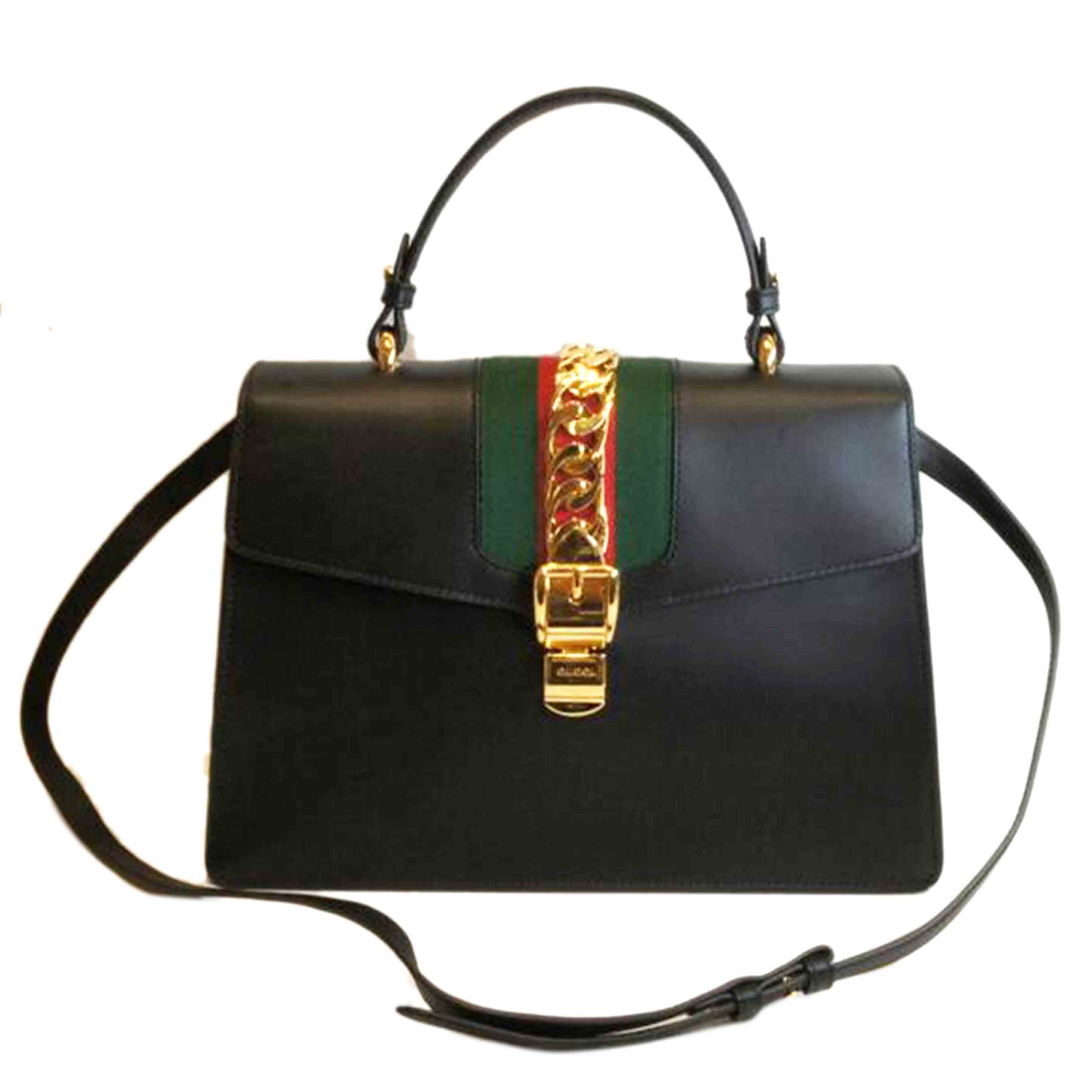 GUCCI グッチ/シルヴィ/レザーハンド2WAY/431665//493***/Aランク/92