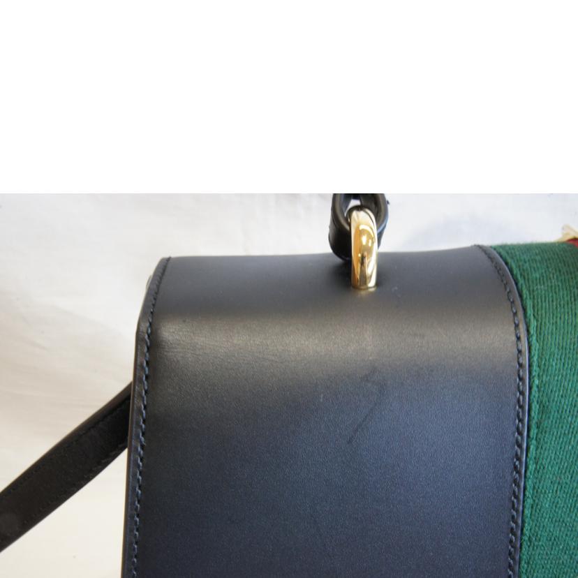 GUCCI グッチ/シルヴィ/レザーハンド2WAY/431665//493***/Aランク/92