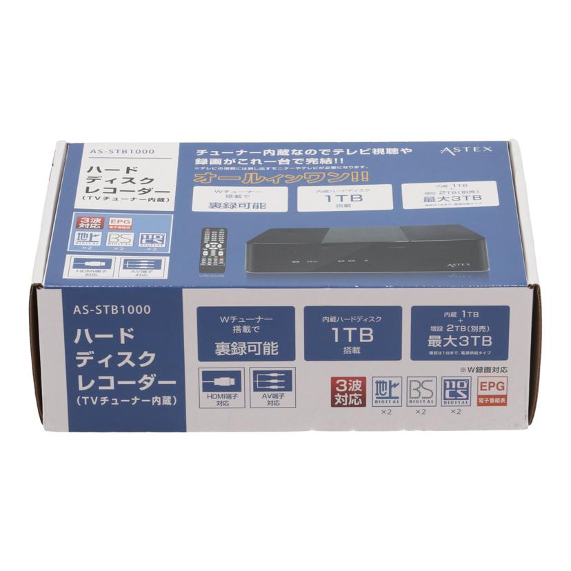ASTEX アステックス/HDDレコーダー/AS-STB1000//STB1000H23100591/Sランク/84