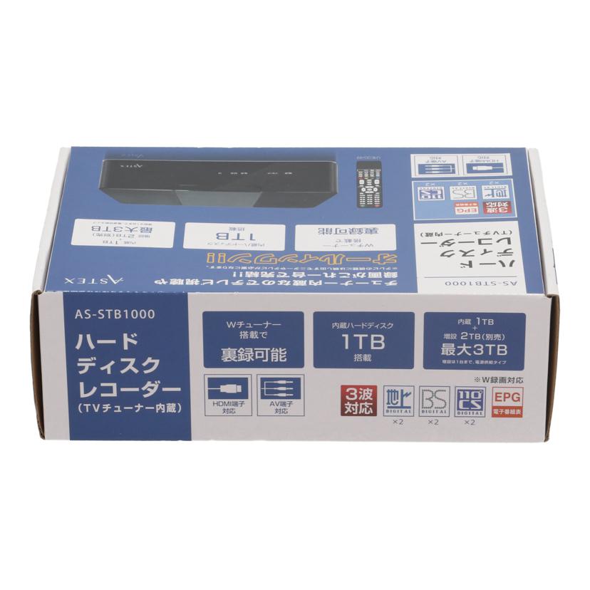 ASTEX アステックス/HDDレコーダー/AS-STB1000//STB1000H23100591/Sランク/84