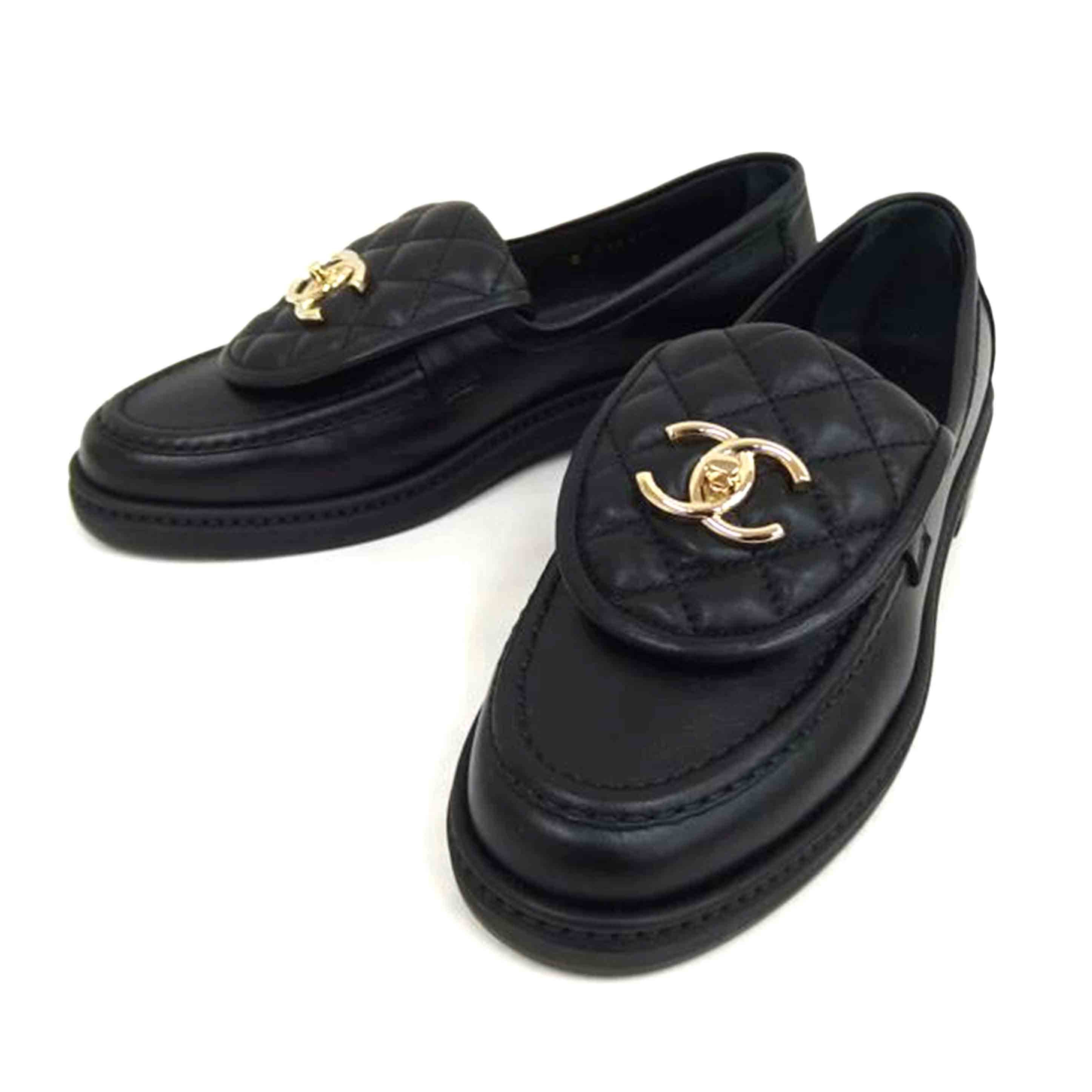 CHANEL シャネル/◇ターンロックココ × キルティング ローファー シューズ レディース /G36646//サイス****/SAランク/82