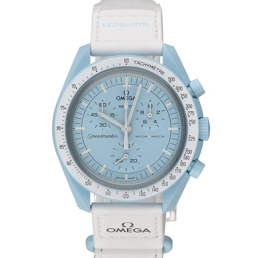 OMEGA×swatch/MISSION TO URANUS/ムーンスォッチ/SO33L100//Aランク/85