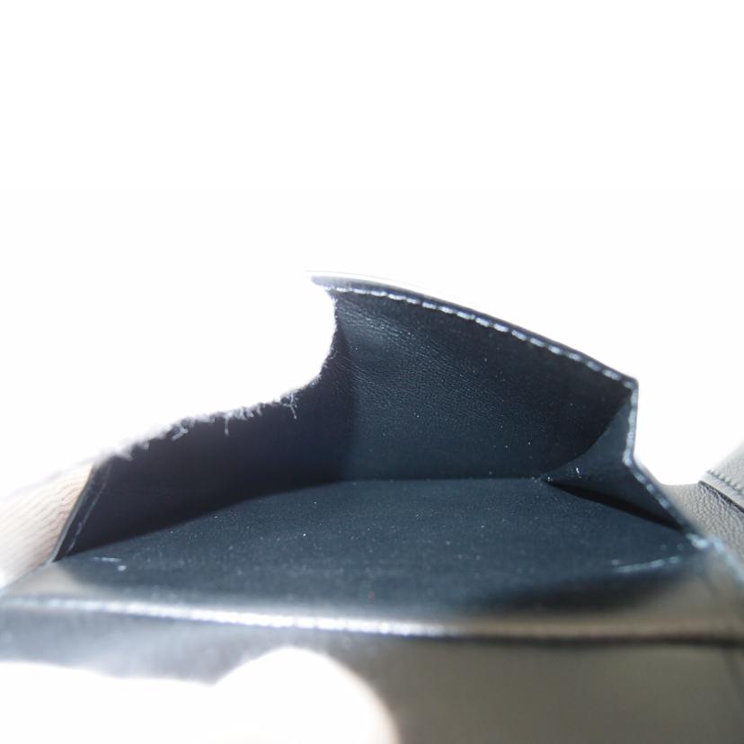 BALENCIAGA バレンシアガ/クロコ型押し二つ折り財布/ブラック/650870//584***/SAランク/69