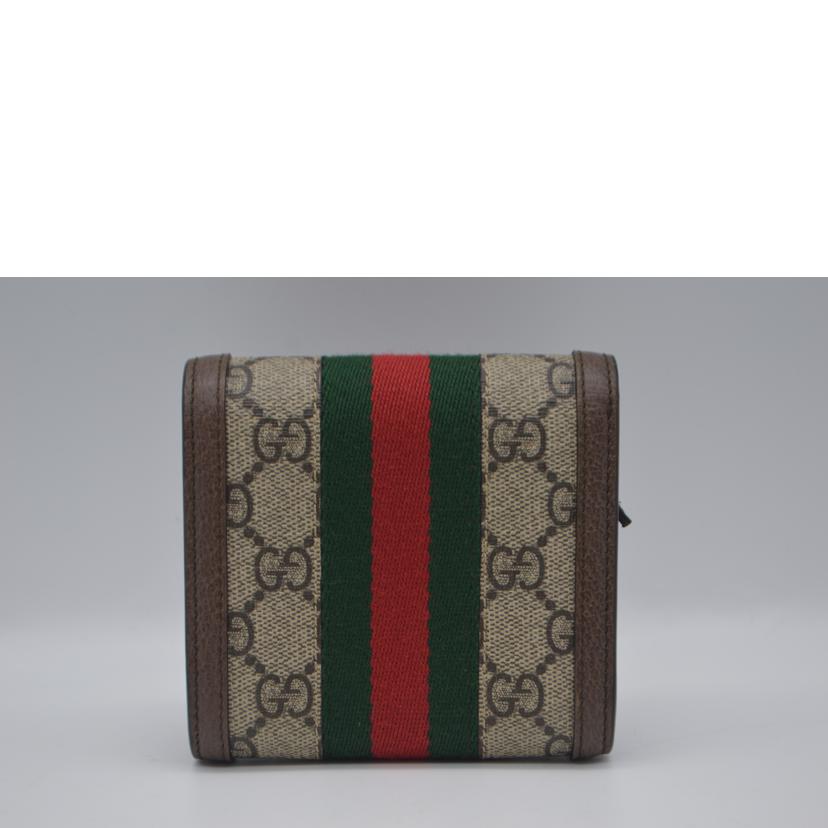 GUCCI グッチ/オフディアGGスプリームコンパクトレザーウォレット/598662//218*/Aランク/89